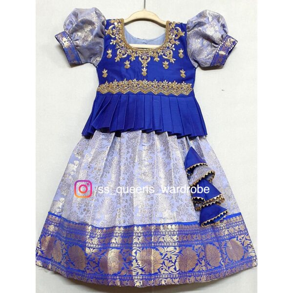 Lavender Benares Lehangas Blouse