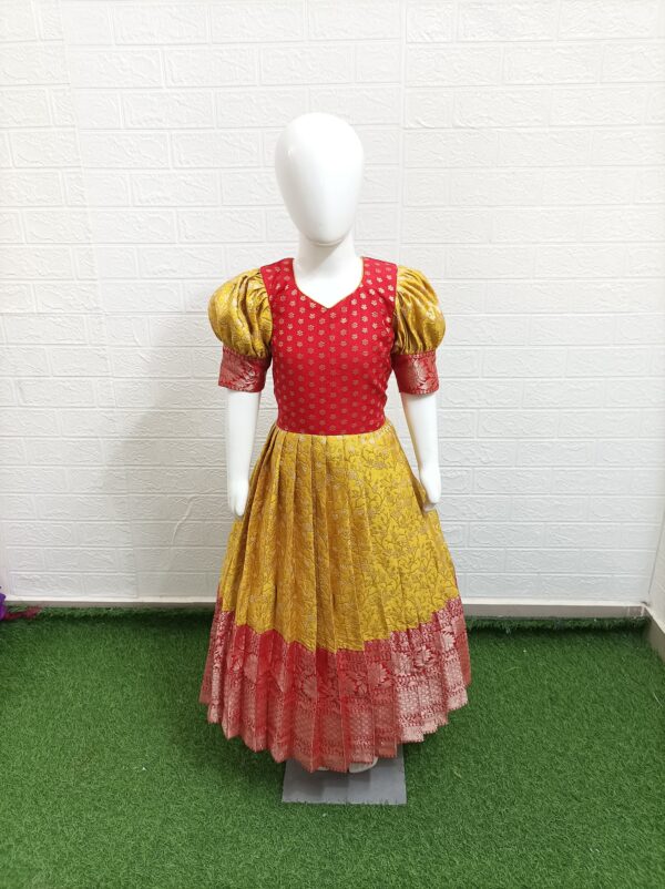 Yellow Benaras Frock
