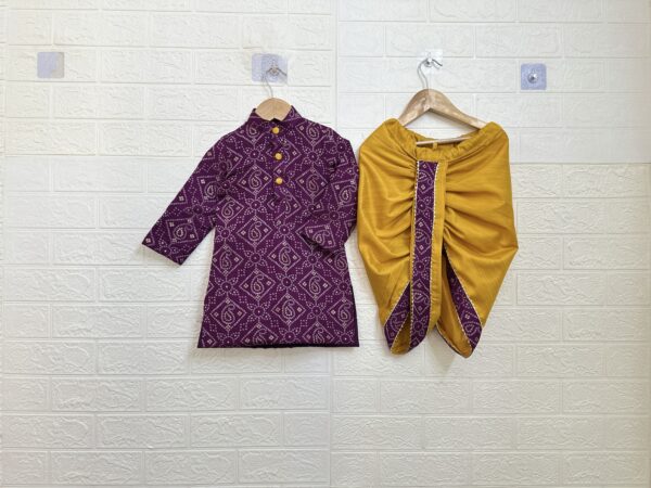 Pure Bandini Kurtha with Dhoti