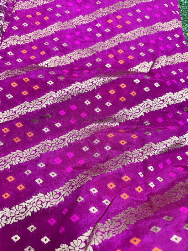Pink Banarasi Bandini Fabric