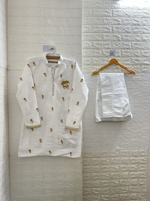 White Theme Kurtha