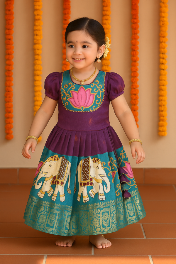 Tanjaore Lehenga–Blouse Set