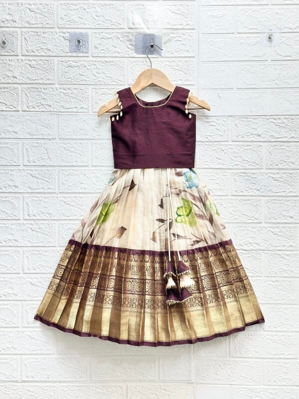 Cream Lehenga with Blouse