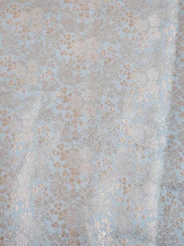 Sky blue Benaras Brocade