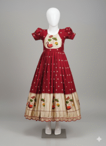 maroon-benaras-long-frock