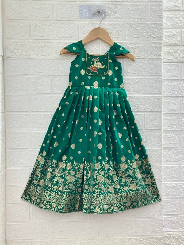 Green Banaras Frock
