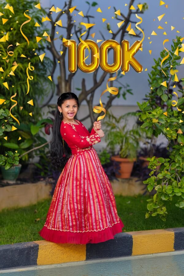 Pure Benaras Tissue Red