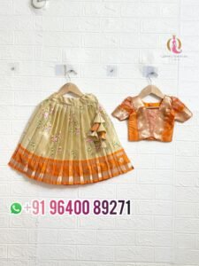 gold-tissue-with-orange-lehanga-croptop