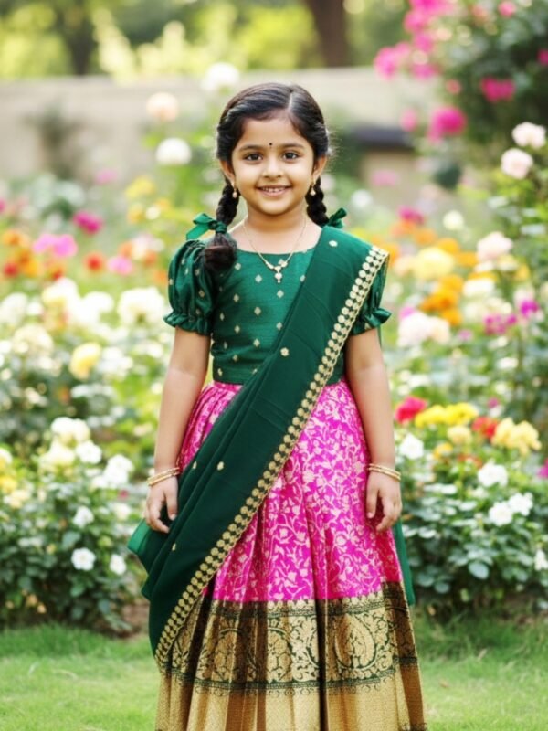 Benaras Lehenga & Blouse With Chinon Dupatta