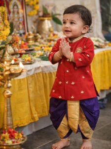 red-purple-maggam-kurta-set