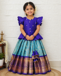 sky-blue-dark-blue-peplum