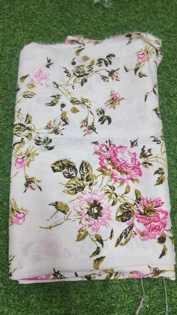 Pure Rawsilk Fabric With Digital Print (Copy)