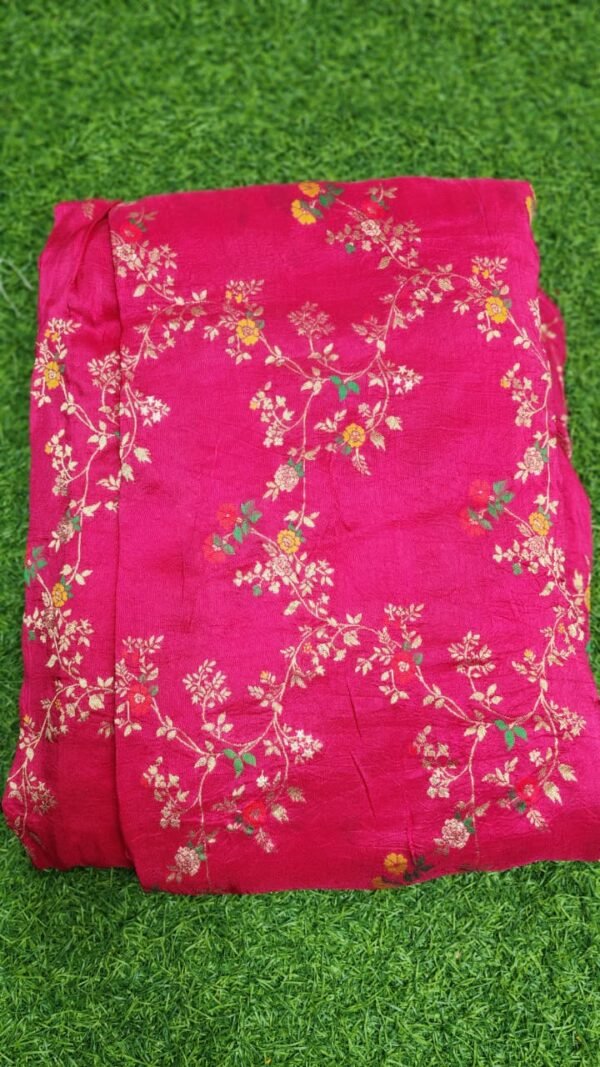 Allover Design Pink Benares Fabric