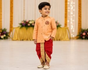 maggam-kurta-with-dhothi