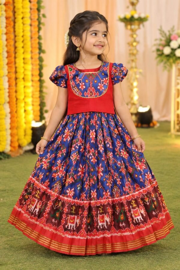Semi Patola Lehenga With Designer Blouse