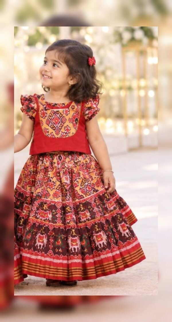 Semi Patola Lehenga With Designer Blouse