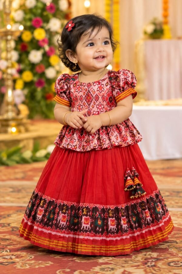 Georgette Lehenga with Patola Border & Designer Blouse